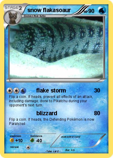 Pokemon snow flakasoaur