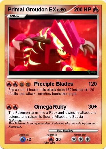 Pokemon Primal Groudon EX