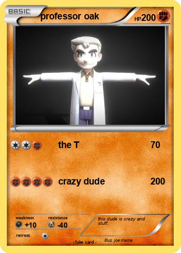 Pokemon professor oak
