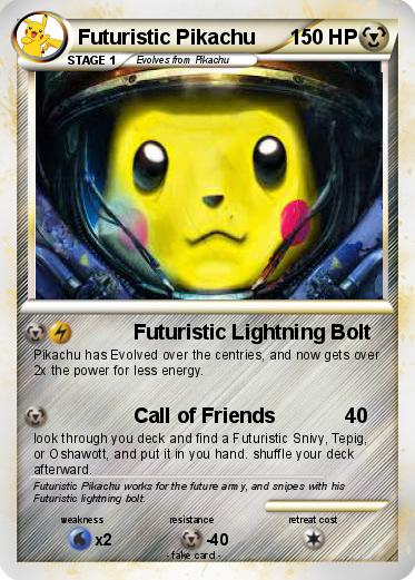 Pokemon Futuristic Pikachu