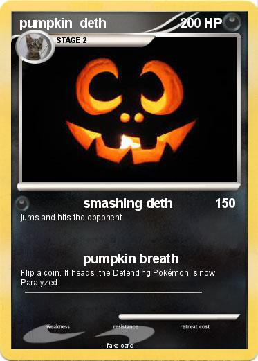 Pokemon pumpkin  deth