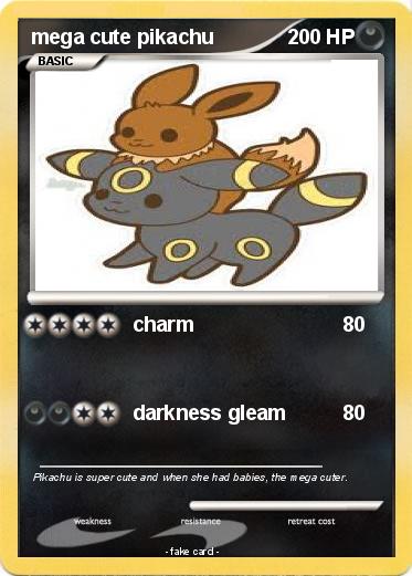 Pokemon mega cute pikachu