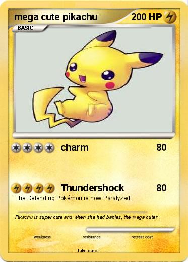 Pokemon mega cute pikachu