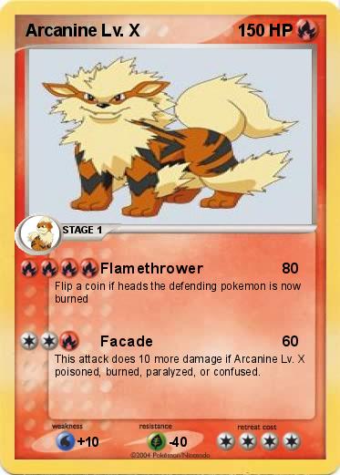 Pokemon Arcanine Lv. X
