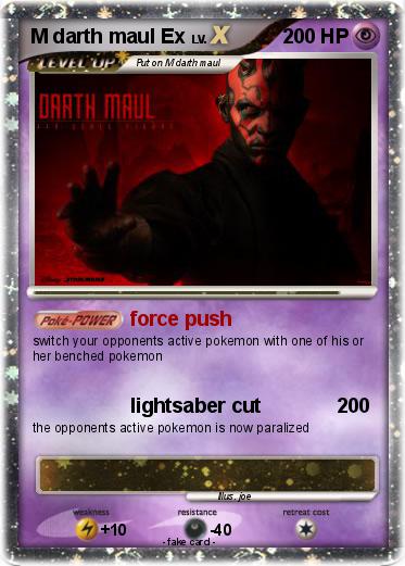 Pokemon M darth maul Ex