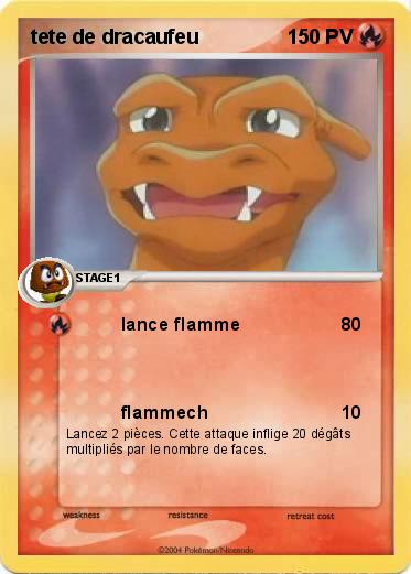 Pokemon tete de dracaufeu