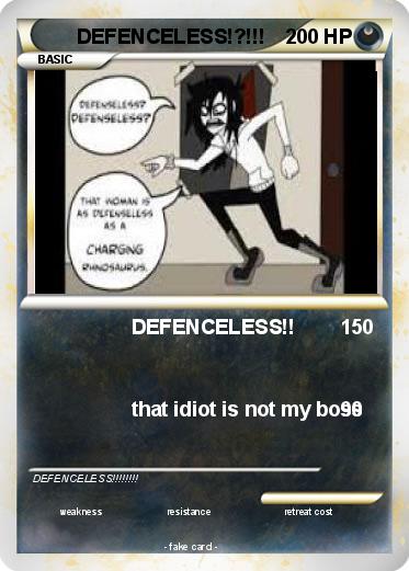 Pokemon DEFENCELESS!?!!!