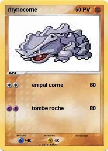 Pokemon rhynocorne