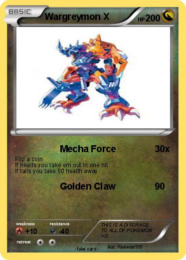 Pokemon Wargreymon X
