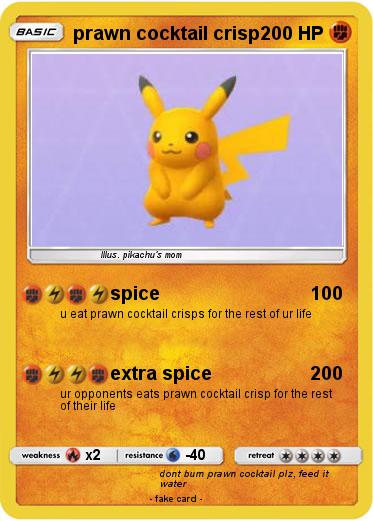 Pokemon prawn cocktail crisp