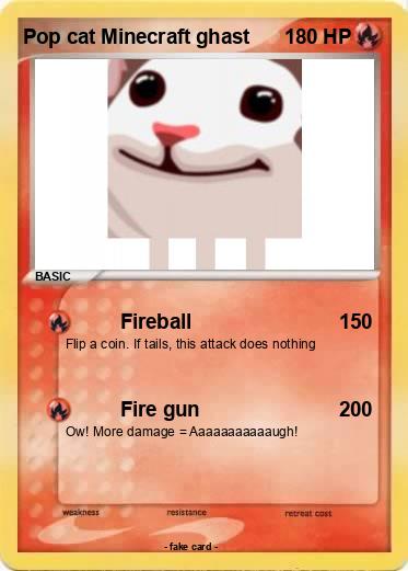 Pokemon Pop cat Minecraft ghast