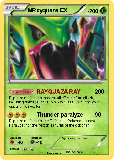 Pokemon MRayquaza EX