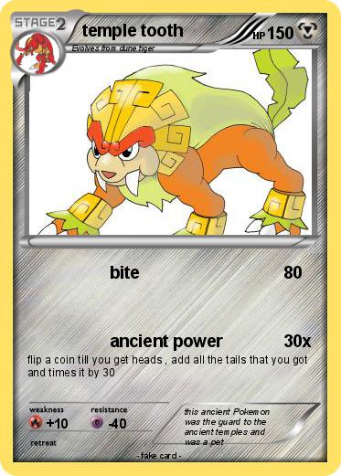Pokemon temple tooth