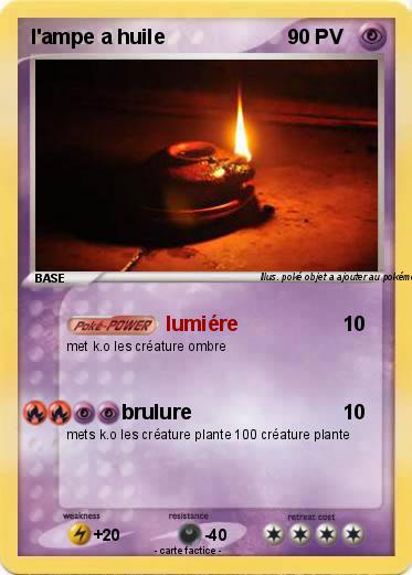 Pokemon l'ampe a huile