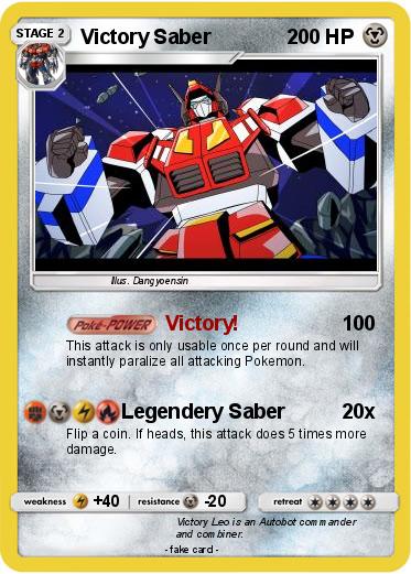 Pokemon Victory Saber