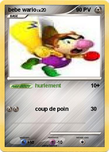 Pokemon bebe wario