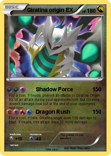 Pokemon Giratina origin EX