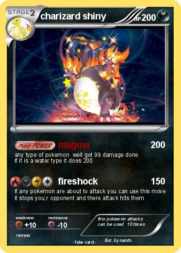 Pokemon charizard shiny