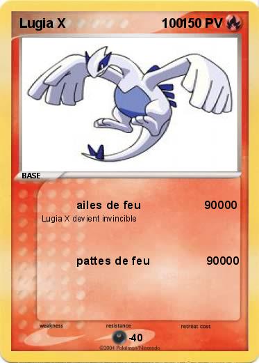 Pokemon Lugia X                           100             
