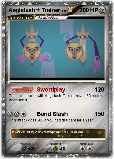 Pokemon Aegislash + Trainer