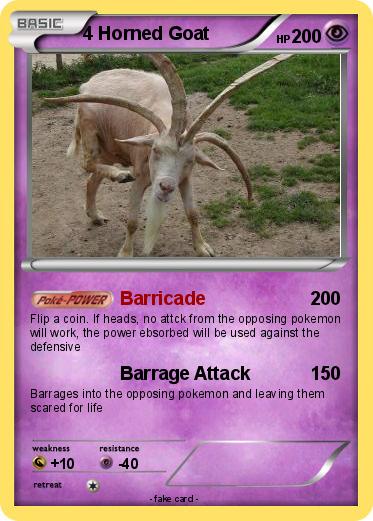 Pokemon 4 Horned Goat