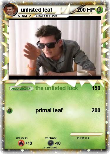Pokemon unlisted leaf