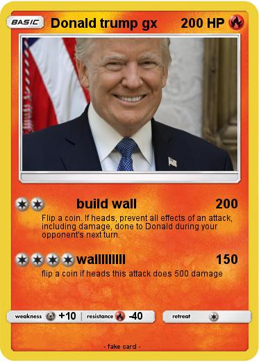 Pokemon Donald trump gx