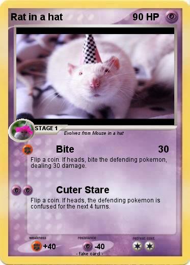 Pokemon Rat in a hat