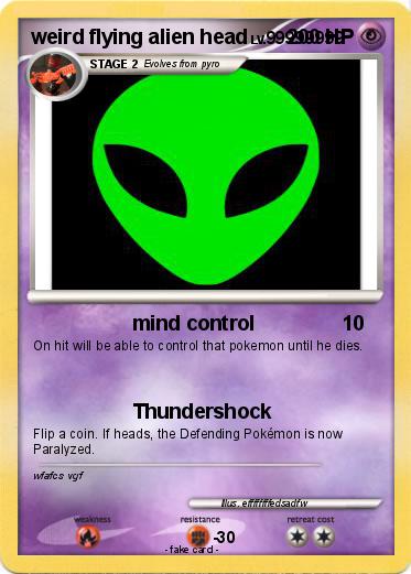 Pokemon weird flying alien head