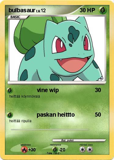 Pokemon bulbasaur