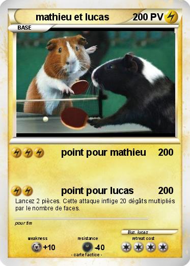 Pokemon mathieu et lucas