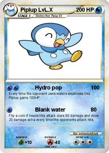 Pokemon Piplup LvL.X