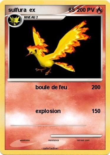 Pokemon sulfura  ex                      65