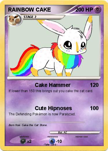 Pokemon RAINBOW CAKE