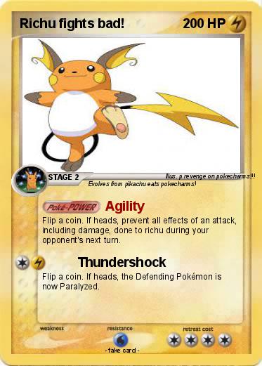 Pokemon Richu fights bad!