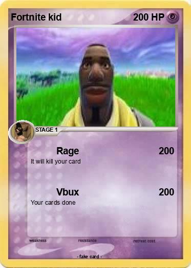 Pokemon Fortnite kid