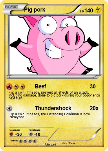 Pokemon Pig pork