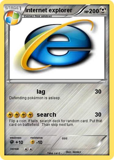 Pokemon internet explorer