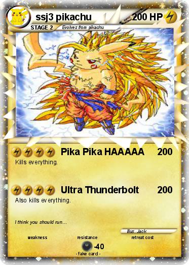 Pokemon ssj3 pikachu