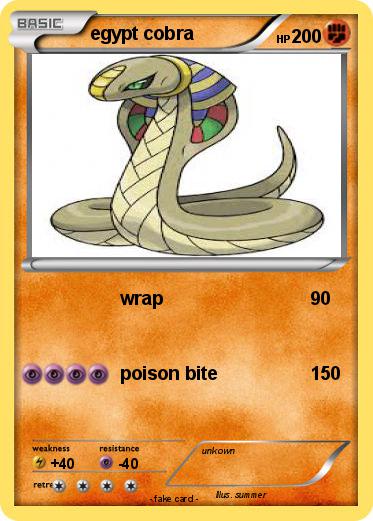 Pokemon egypt cobra