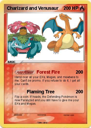 Pokemon Charizard and Venusaur