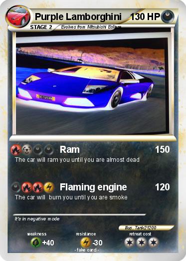 Pokemon Purple Lamborghini