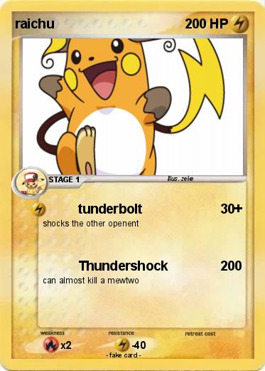 Pokemon raichu