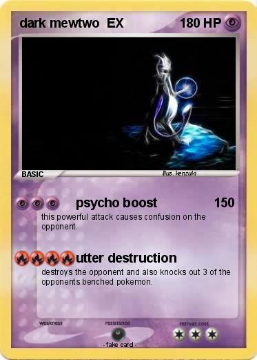 Pokemon dark mewtwo  EX