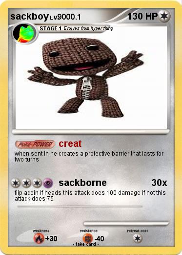 Pokemon sackboy