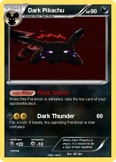 Pokemon Dark Pikachu