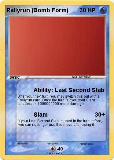 Pokemon Rallyrun (Bomb Form)