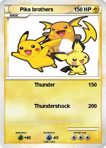 Pokemon Pika brothers