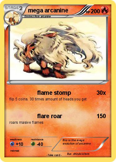 Pokemon mega arcanine