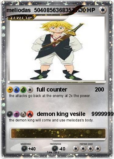 Pokemon meliodas  5040856368357